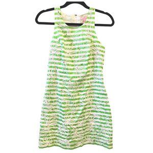 Lilly Pulitzer Green & White Shift Dress